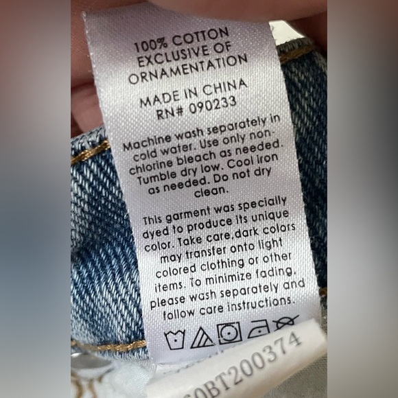 PACSUN Women Mom Jean Half Moon High Waist Jeans Size 25 Denim Blue - Picture 9 of 9